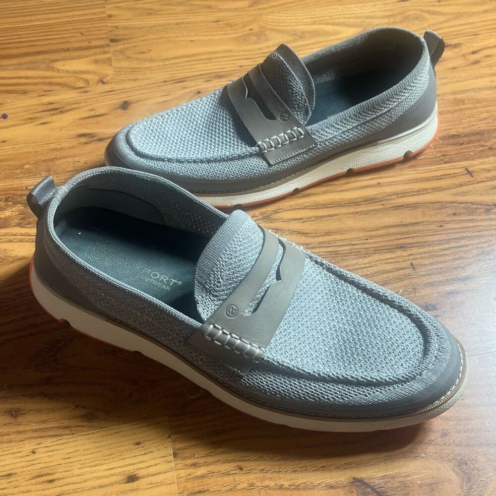 Rockport Gray Men’s Washable Loafer’s Comfort Shoes Sz 12